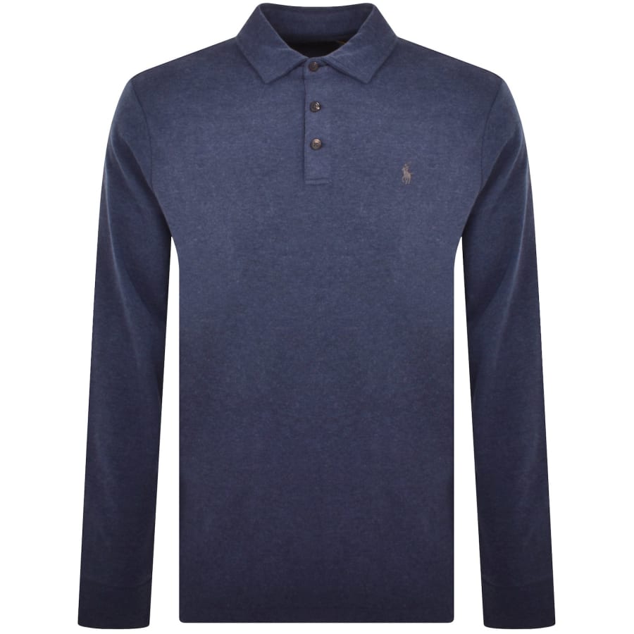 Ralph Lauren Long Sleeve Polo T Shirt Navy Mainline Menswear United States